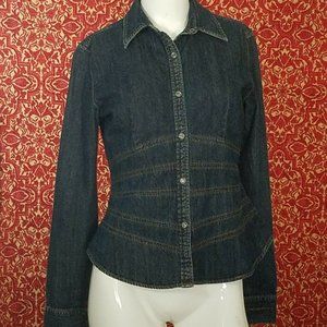 DKNY JEANS denim fitted shirt M 🗓️